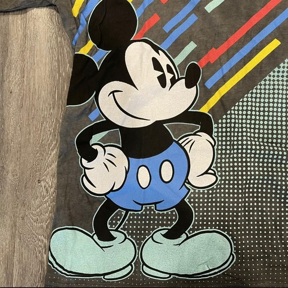 Disney Retro Mickey Mouse Mens T Shirt Large Grey - Picture 7 of 10